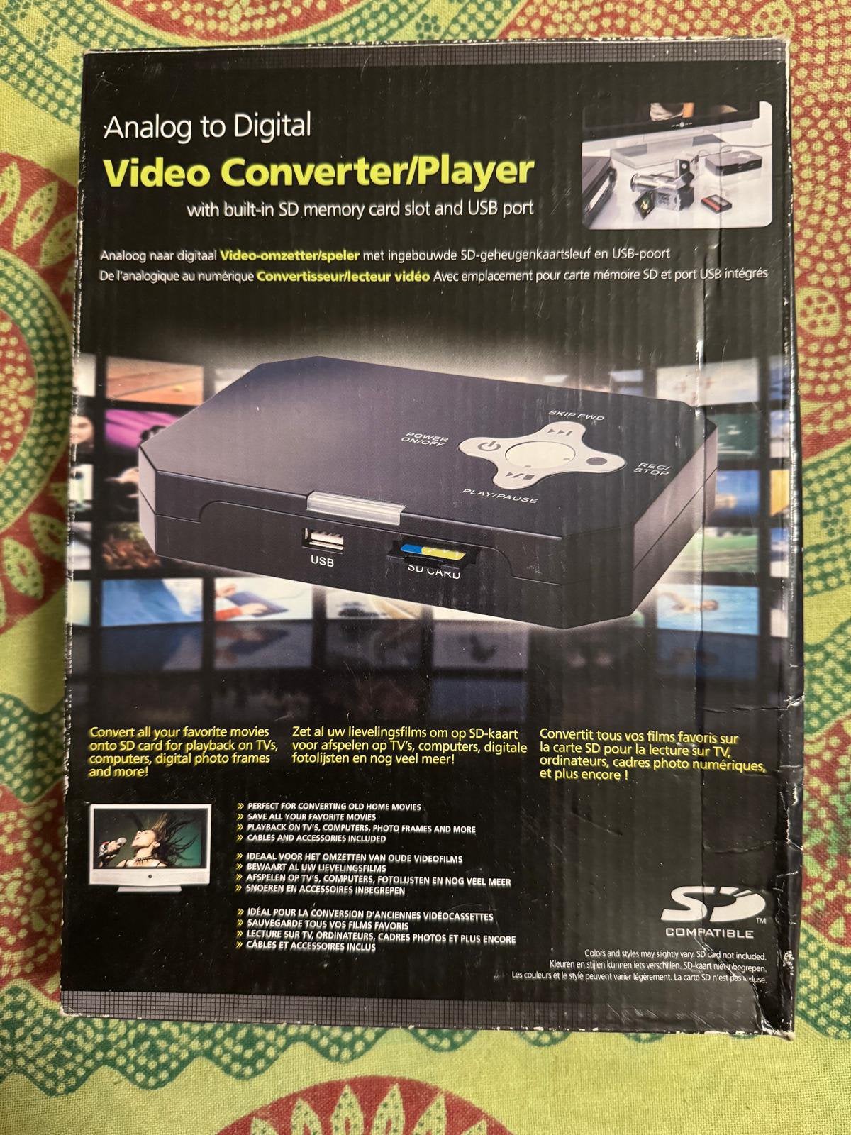 Video’s digitaliseren naar SD-kaart of USB, Ophalen of Verzenden, Zo goed als nieuw, Overige Merken, Geen optische zoom
