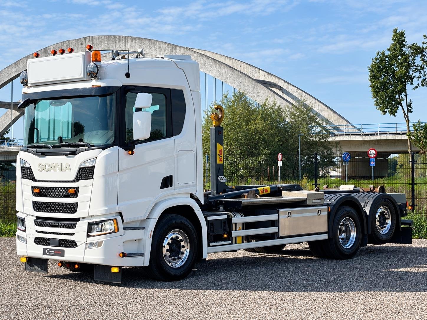 Scania R450 6x2/4 | Hooklift Hyva 22t | Full Air | Retarder, Scania, Overige brandstoffen, Bedrijf, Te koop