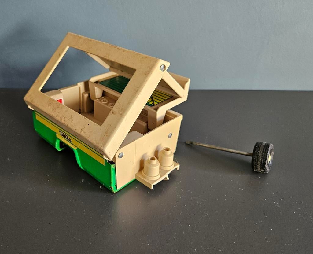 Vintage Tonka Camper aanhanger Speelgoed - Jaren '70/80, Ophalen of Verzenden, Gebruikt