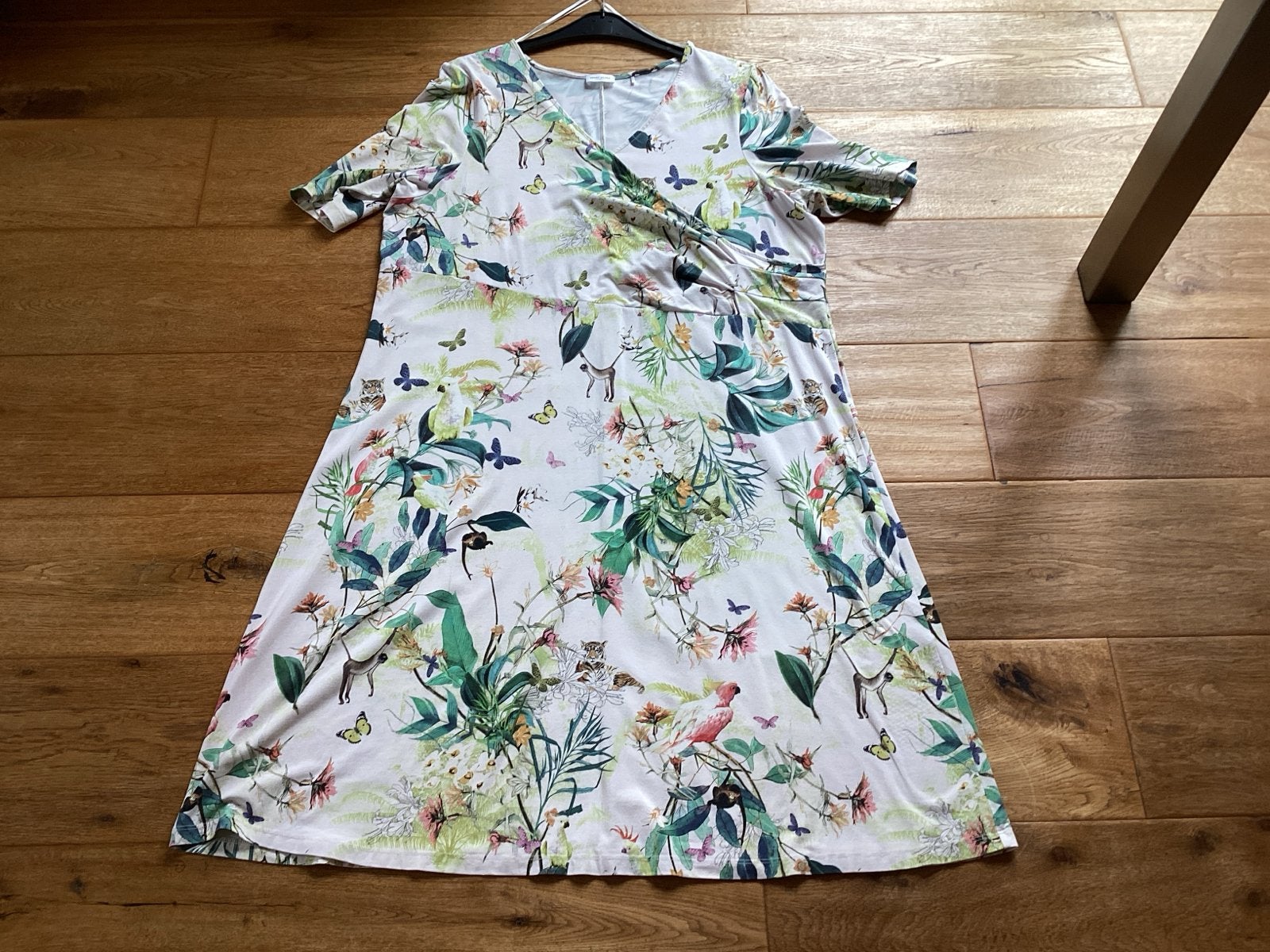 Gerry Weber jurk met tropische print, Meerkleurig, Maat 46/48 (XL) of groter, Ophalen of Verzenden, Zo goed als nieuw