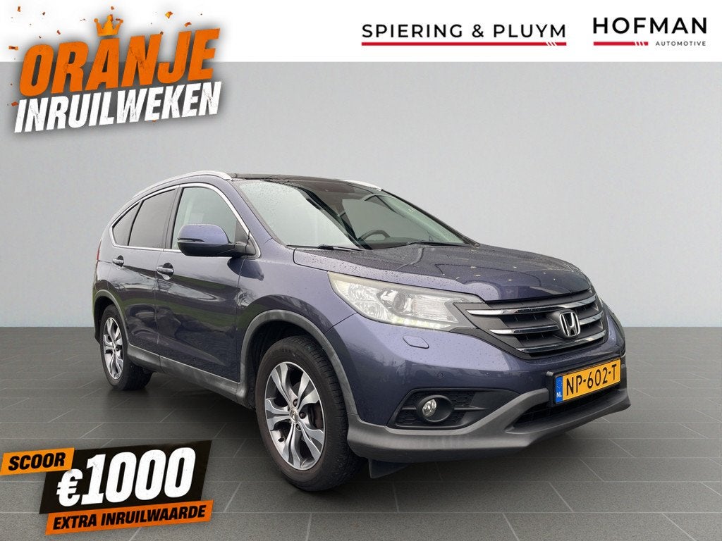 Honda CR-V 2.0 AWD Executive Leder | Stoelgeheugen | Pano |, Auto's, Honda, Euro 5, Gebruikt, Zwart, 4 cilinders