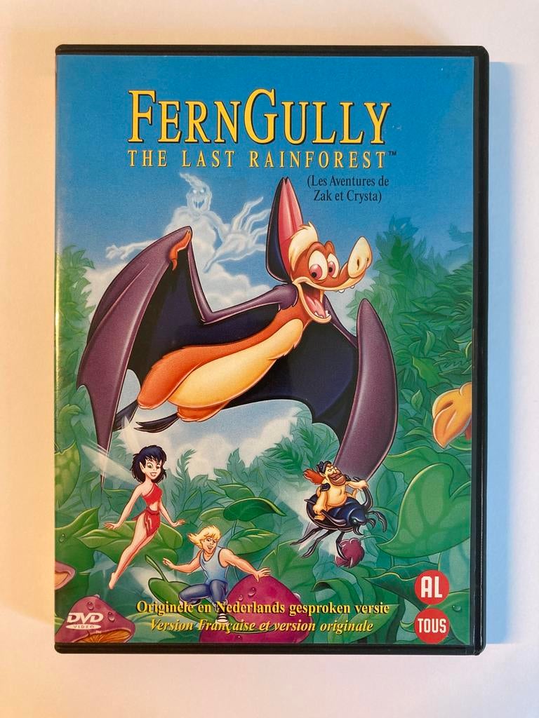 FernGully: The Last Rainforest, 1992 / DVD, Cd's en Dvd's, Tekenfilm, Ophalen of Verzenden, Zo goed als nieuw, Alle leeftijden