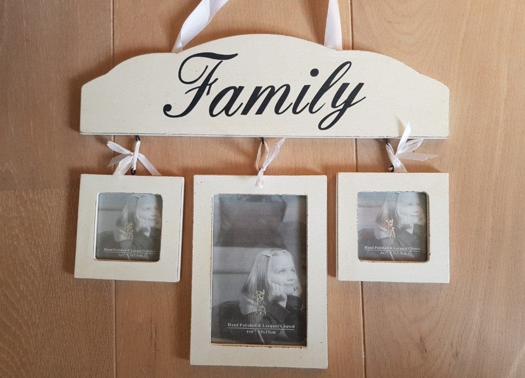 Landelijk brocante fotolijst  ZGAN, Ophalen of Verzenden, Zo goed als nieuw, Fotolijst, Wit