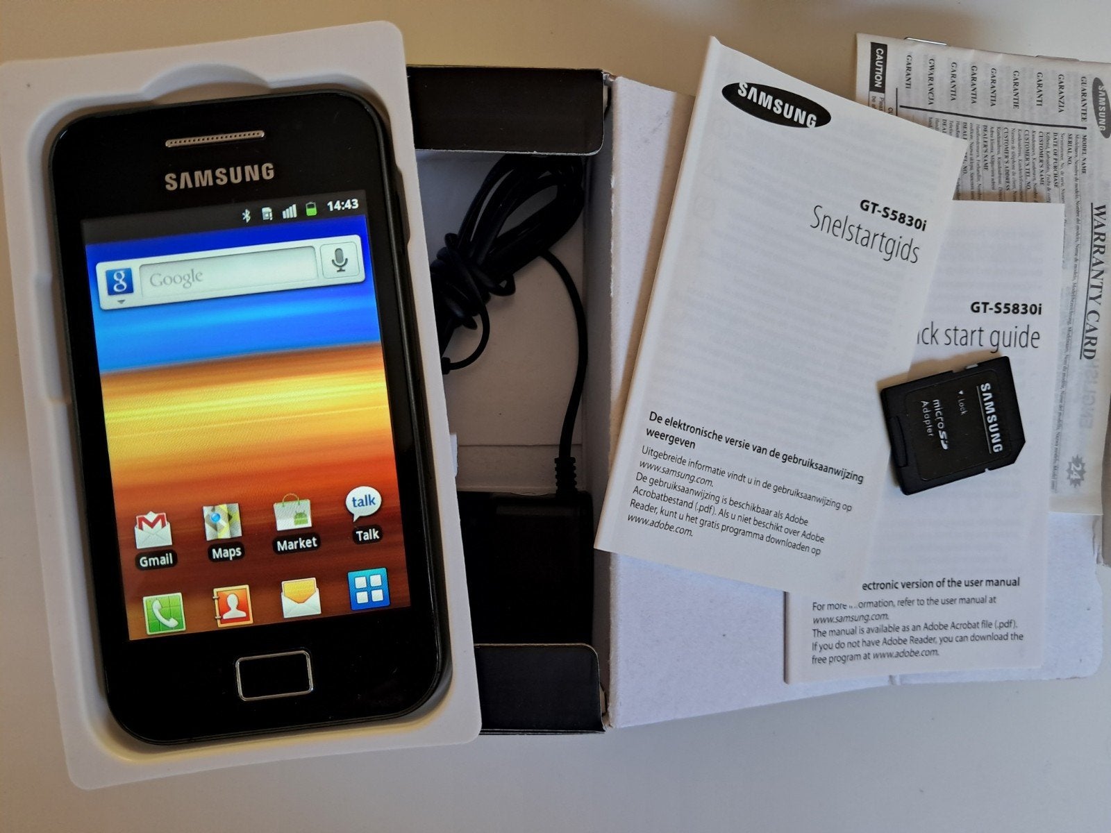Samsung Galaxy Ace S5830i, Gebruikt, Zwart, Touchscreen, Ophalen of Verzenden