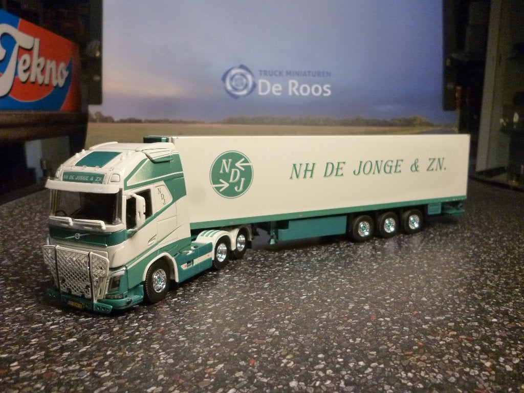 Tekno Volvo FH4 N.H. de Jonge &Zn. met certificaat, Ophalen of Verzenden, Zo goed als nieuw, Bus of Vrachtwagen, Tekno