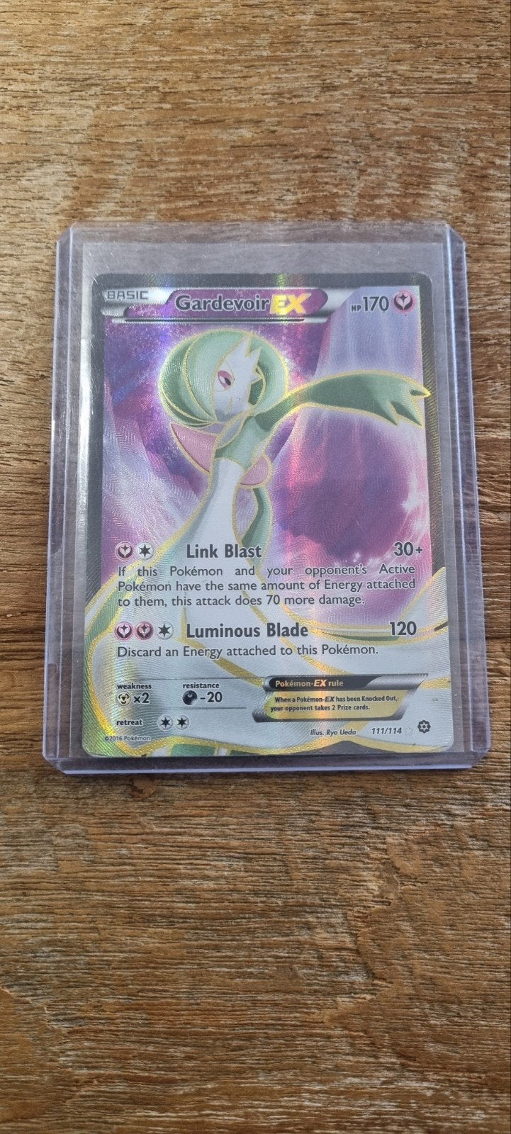 Gardevoir EX - 111/114, Hobby en Vrije tijd, Ophalen of Verzenden, Gebruikt, Losse kaart
