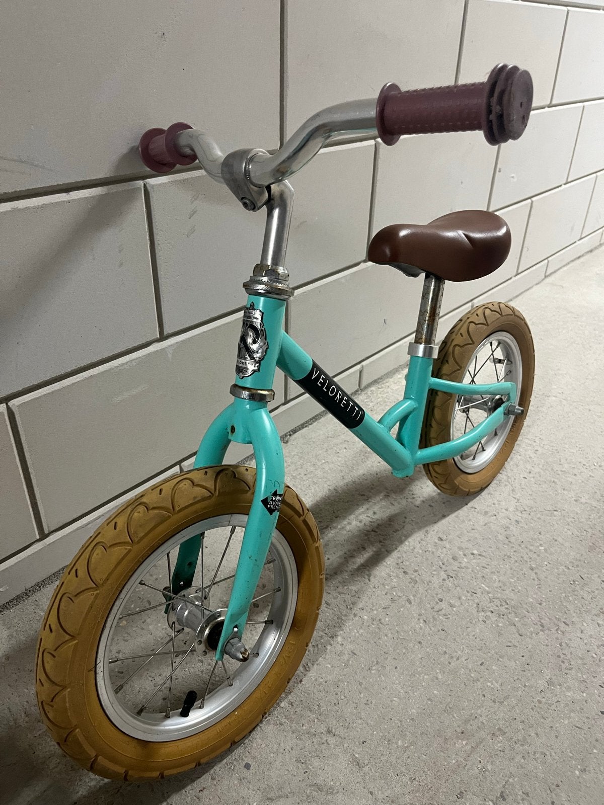 Veloretti loopfiets voor kinderen - Mintgroen, Ophalen, Gebruikt, 16 tot 20 inch
