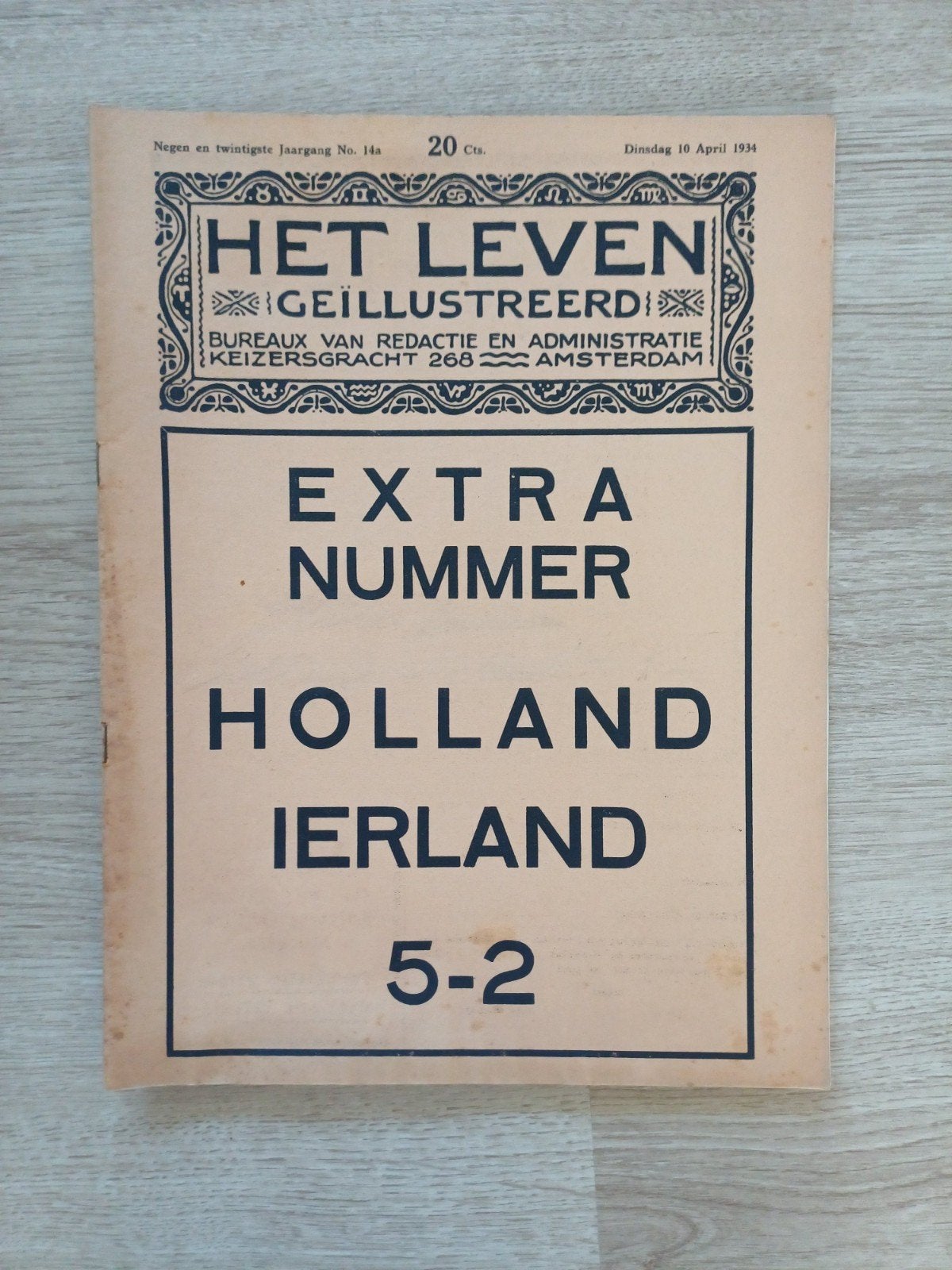 Het Leven Geïllustreerd - Extra Nummer Holland Ierland 1934, Verzamelen, Tijdschriften, Kranten en Knipsels, Ophalen of Verzenden