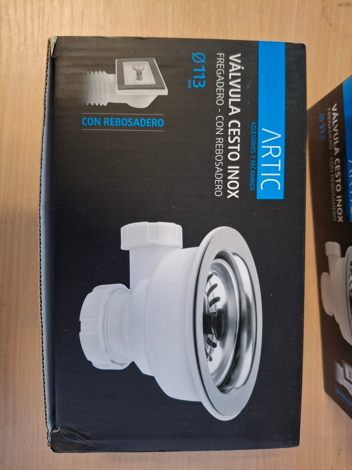 Artic RVS afvoerplug met overloop voor wastafel/gootsteen, Led-lamp, Nieuw, Nvt, Nvt
