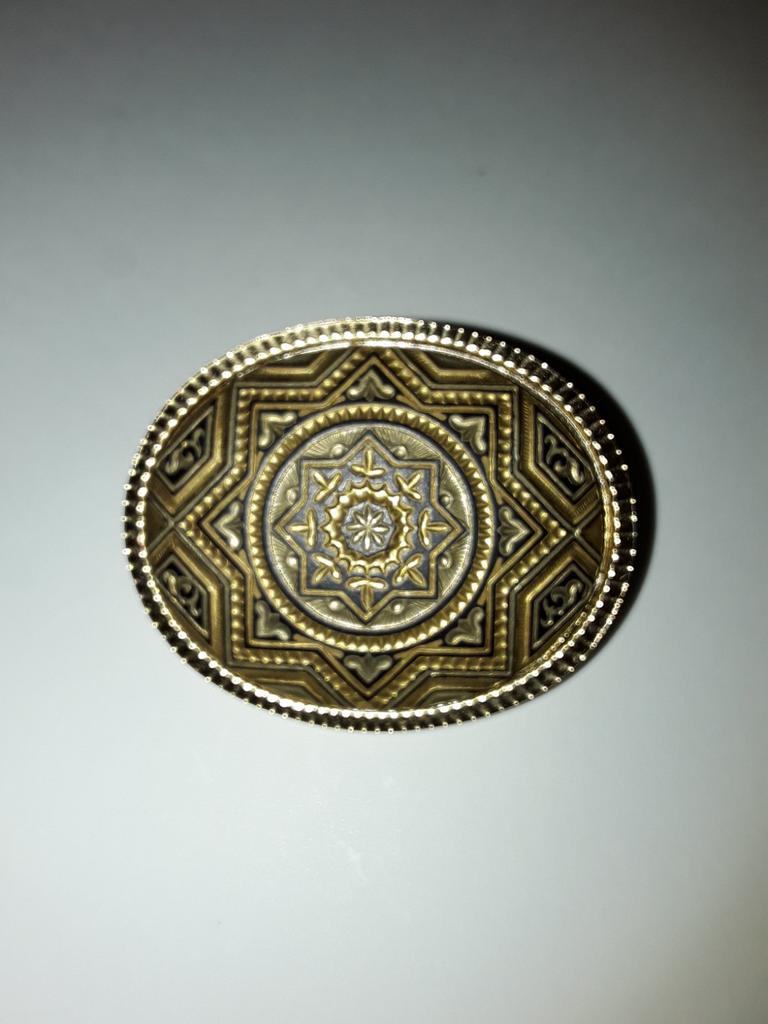 Vergulde Marokkaanse broche, Sieraden, Tassen en Uiterlijk, Overige materialen, 4 tot 7 cm, Ophalen of Verzenden, Zo goed als nieuw