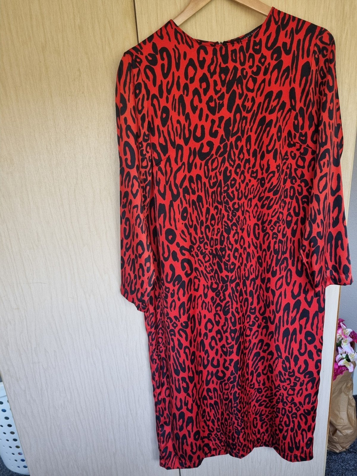 Nieuwe rood zwarte zara jurk maat l 40, Zara, Maat 42/44 (L), Nieuw, Ophalen of Verzenden