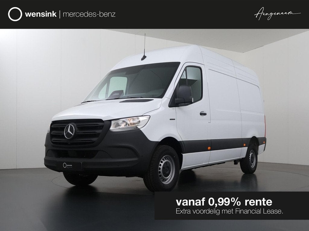Mercedes-Benz eSprinter 414 L2 H2 RWD PRO 81kWh | TREKHAAK |, Auto's, 81 kWh, Zwart, 2000 kg, Wit