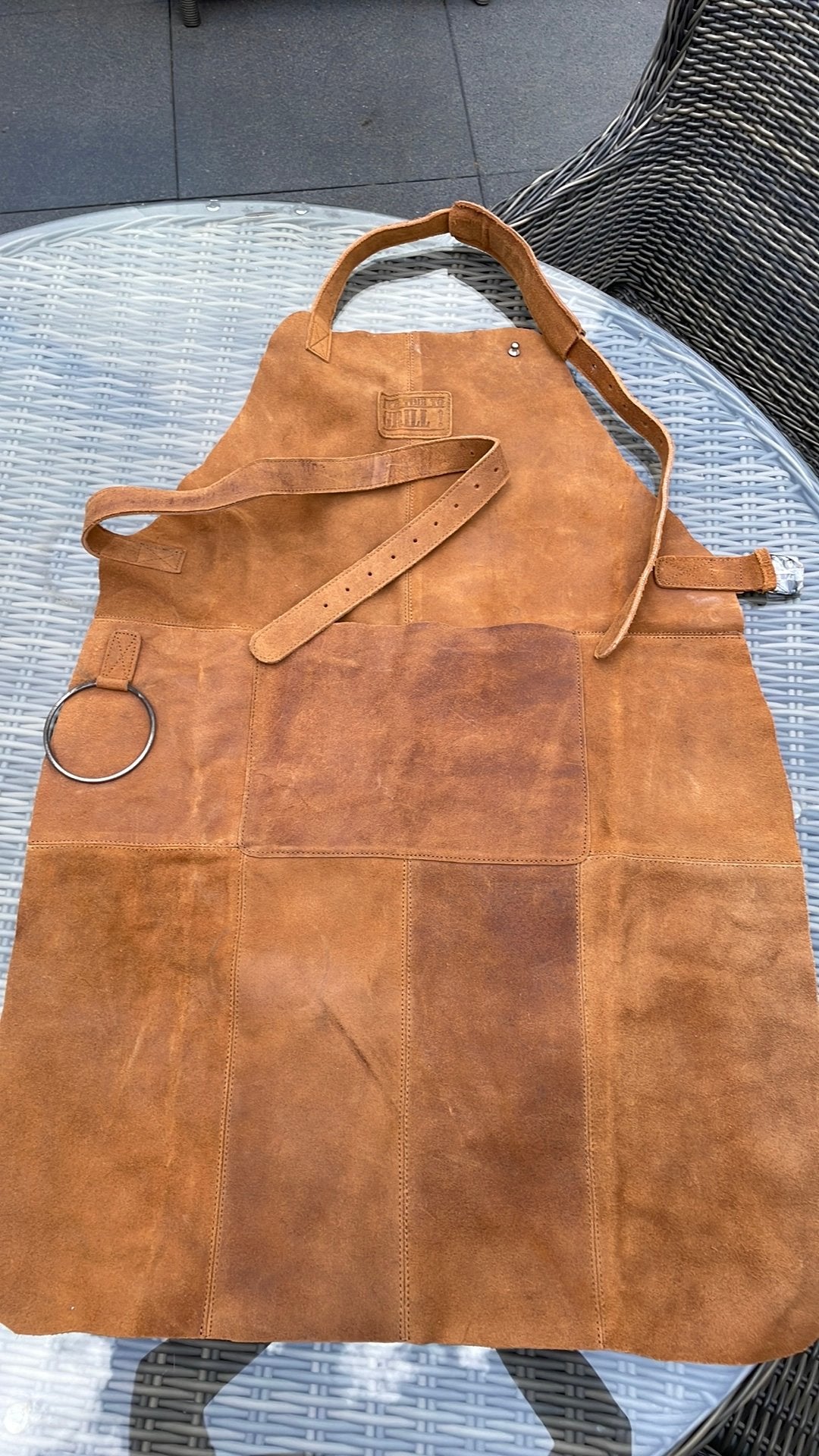 Nieuwe BBQ schort leer, Tuin en Terras, Barbecue-accessoires, Ophalen of Verzenden, Zo goed als nieuw
