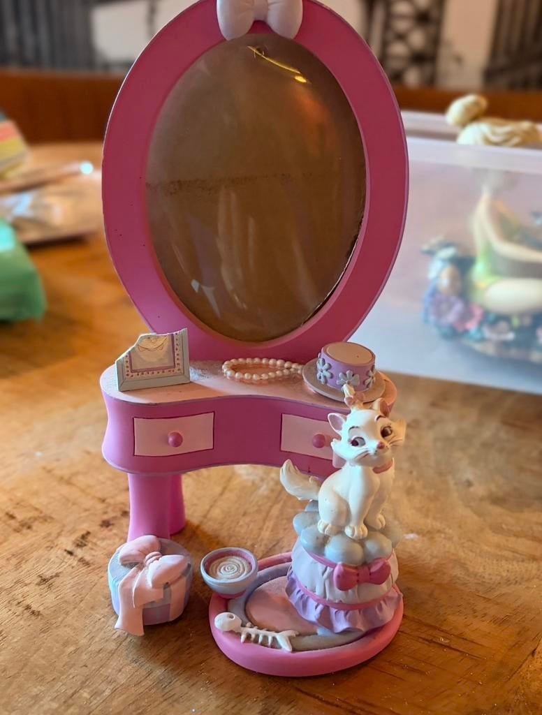 Fotolijstje Marie (Aristokatten) - Kaptafelmodel, Verzamelen, Disney, Ophalen of Verzenden, Gebruikt, Beeldje of Figuurtje