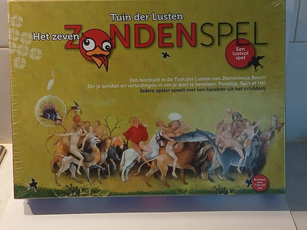 Bordspel Tuin Der Lusten Zondenspel. Nieuw Geseald!, Ophalen of Verzenden, Nieuw
