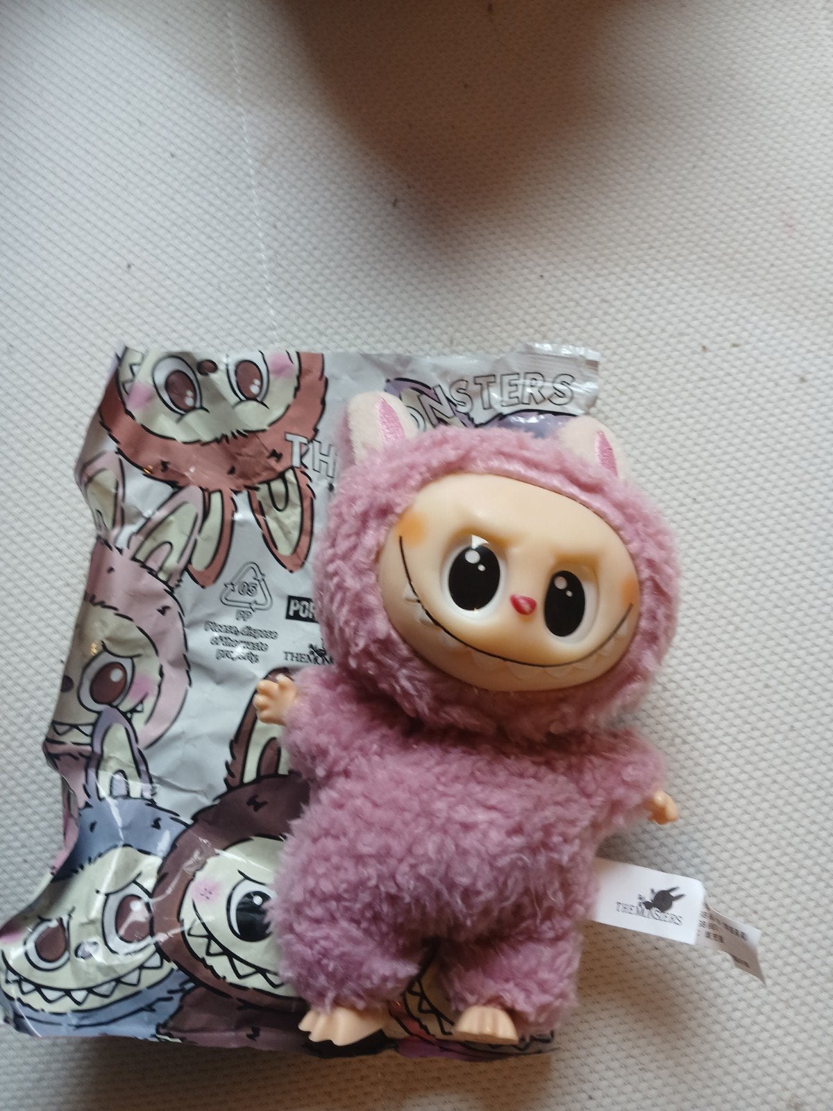 The Monsters Knuffel Roze Pluche Speelgoed, Ophalen, Overige merken, Overige karakters, Overige typen
