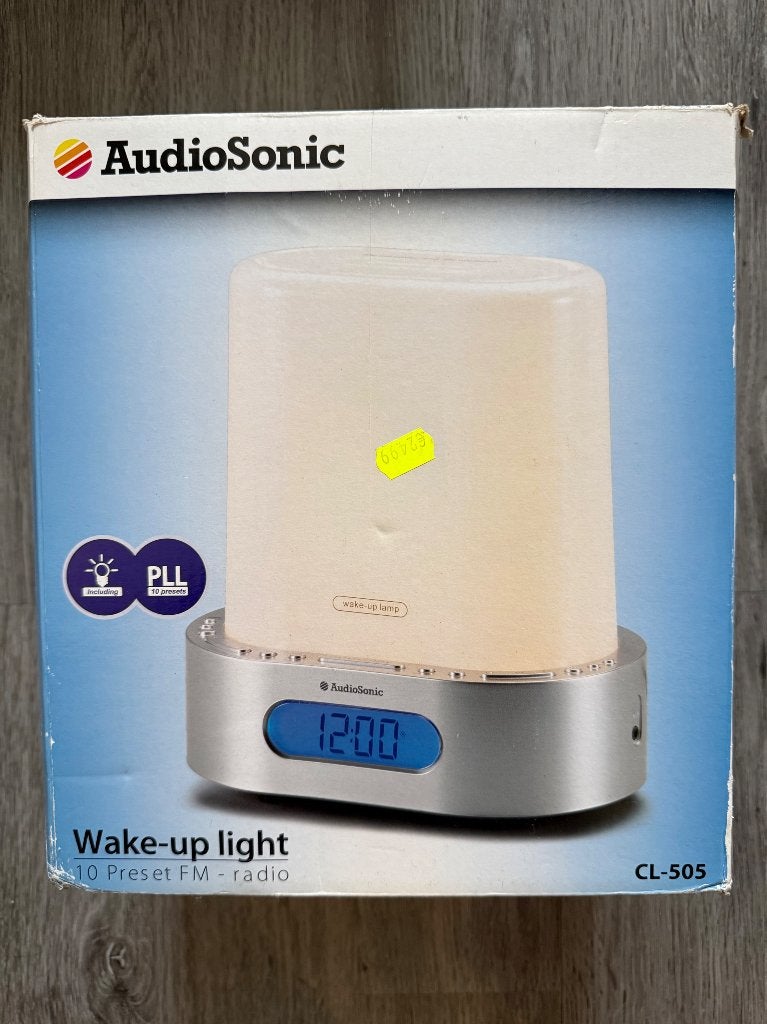 Audiosonic wake up light wekker, Witgoed en Apparatuur, Wekkers, Ophalen of Verzenden, Zo goed als nieuw