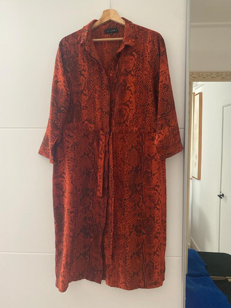 Anytime jurk met slangenprint - Maat 40, Kleding | Dames, Jurken, Maat 38/40 (M), Overige kleuren, Ophalen of Verzenden, Knielengte