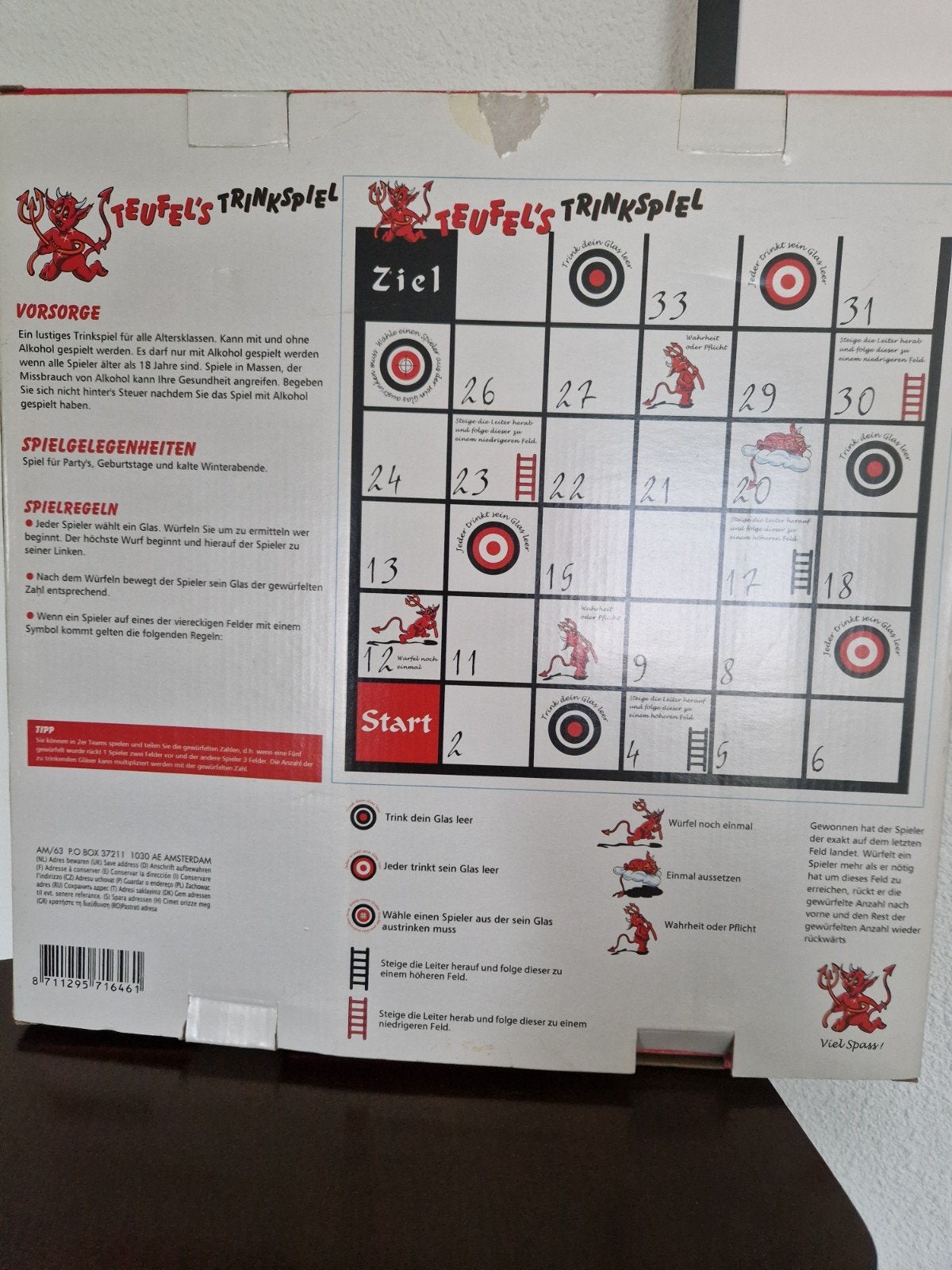 Teufel's Drinkspel - Leuk gezelschapsspel, Drie of vier spelers, Ophalen of Verzenden, Nieuw, AM/63