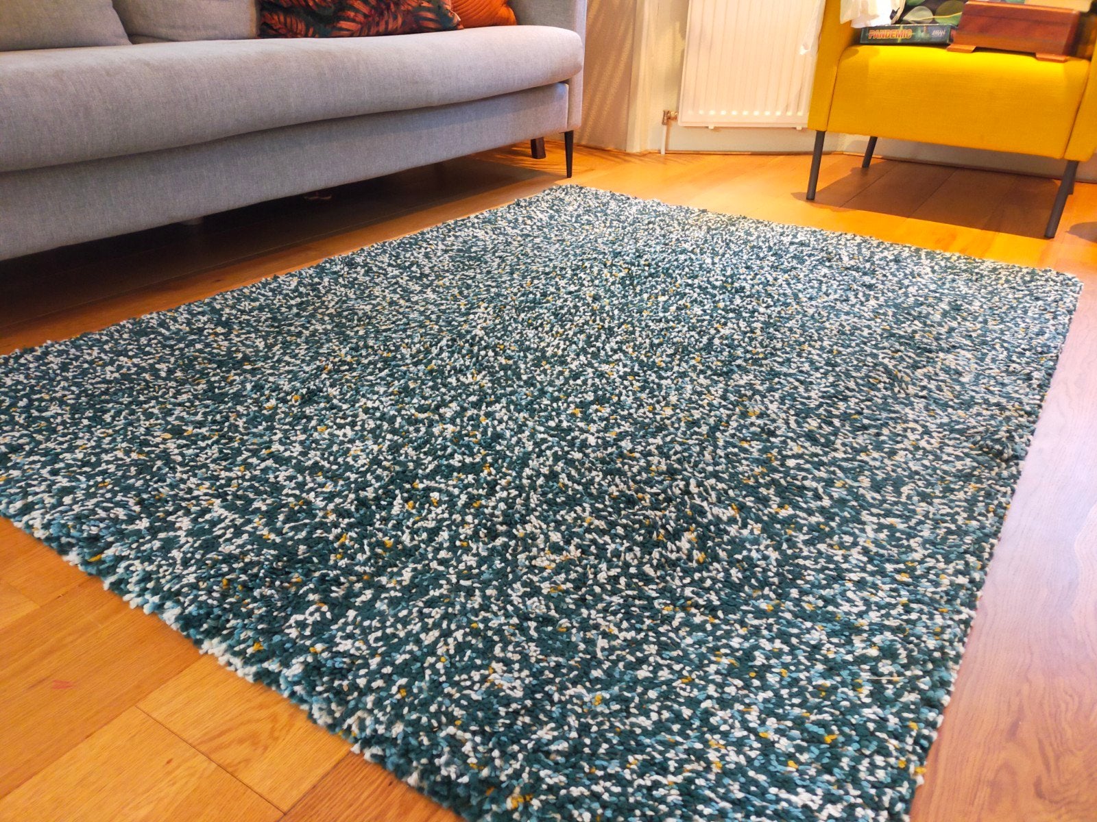 IKEA VINDUM Vloerkleed, 133x180 cm, Ophalen, Gebruikt, 100 tot 150 cm, Blauw