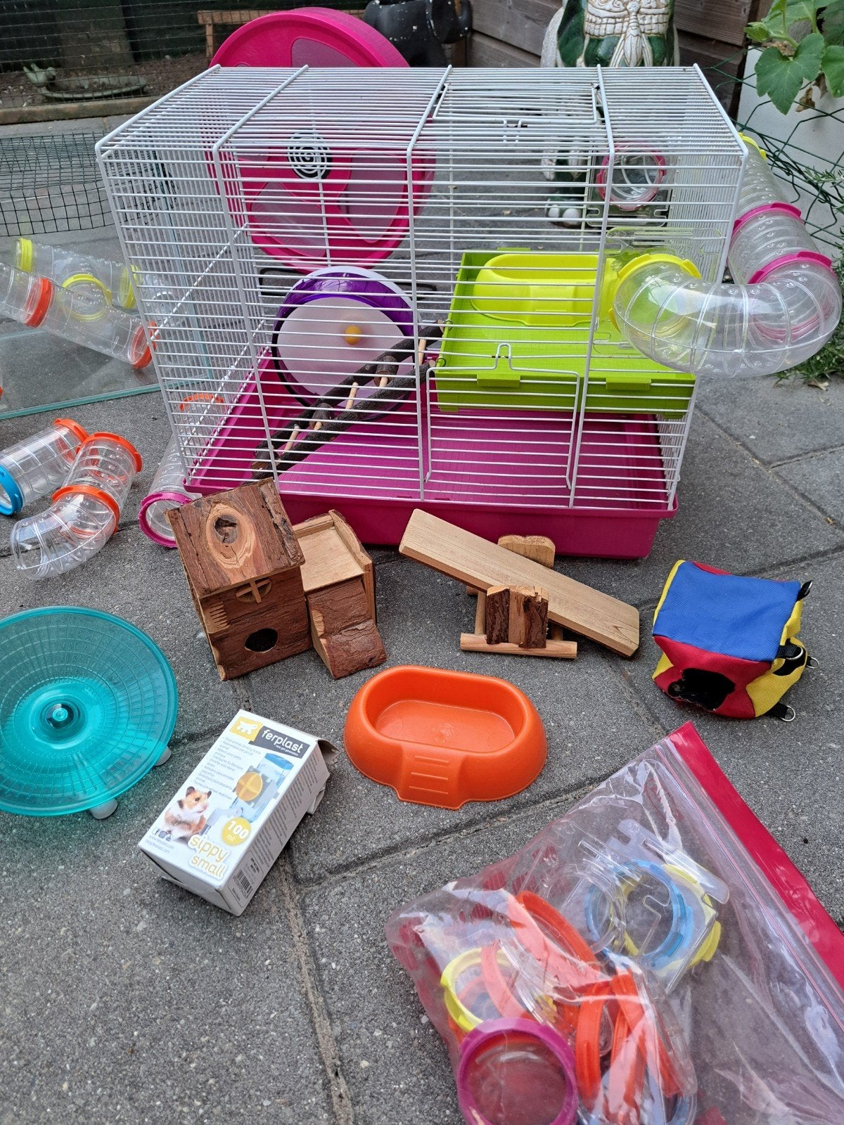 Hamster kooi en veel extra spullen, Dieren en Toebehoren, Ophalen, Zo goed als nieuw