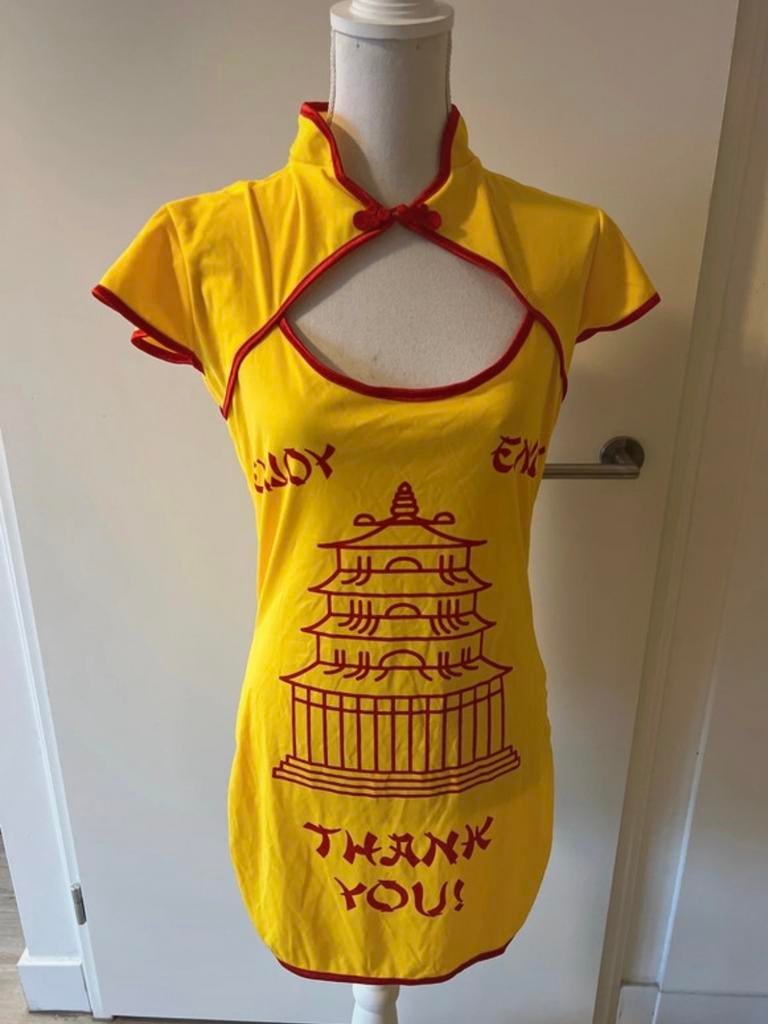 Chinees afhaalchinees kostuum - Maten S, M, L, Kleding | Dames, Ophalen of Verzenden, Nieuw, Carnaval