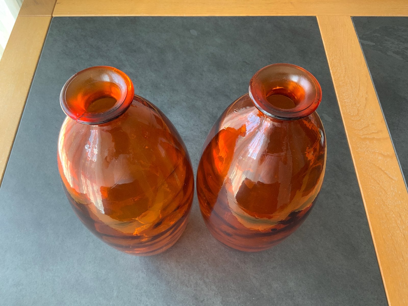 Vaas ( 2 stuks ) voor decoratie woonkamer of slaapkamer, Antiek en Kunst, Antiek | Glas en Kristal, Ophalen