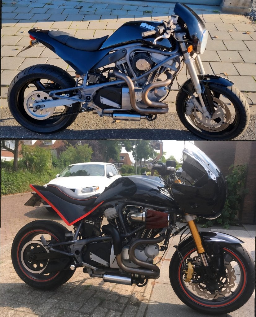 Buell S1 en Buell S3, 2 cilinders, Gebruikt, Particulier, Handgeschakeld