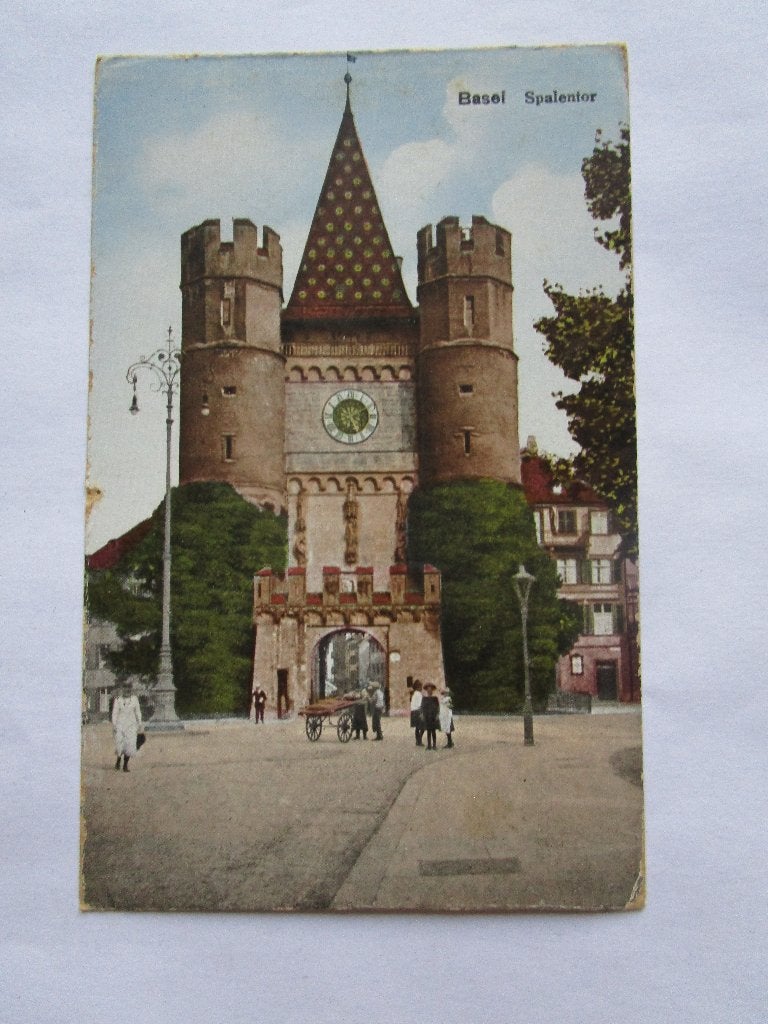 Ansichtkaart Zwitserland - Basel - Spalentor, Verzamelen, Ansichtkaarten | Buitenland, Verzenden, Voor 1920, Ongelopen, Overig Europa