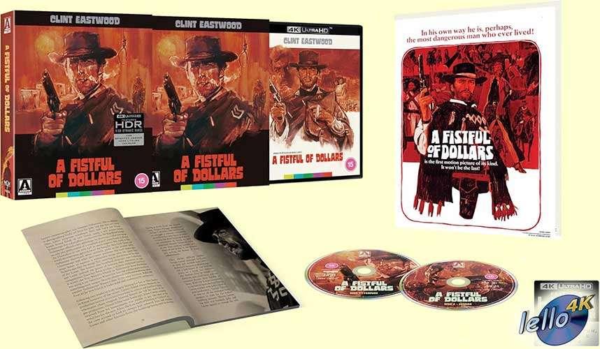 Blu-ray 4K: A Fistful of Dollars, L.E. (1964 Clint Eastwood), Ophalen of Verzenden, Nieuw in verpakking, Klassiekers