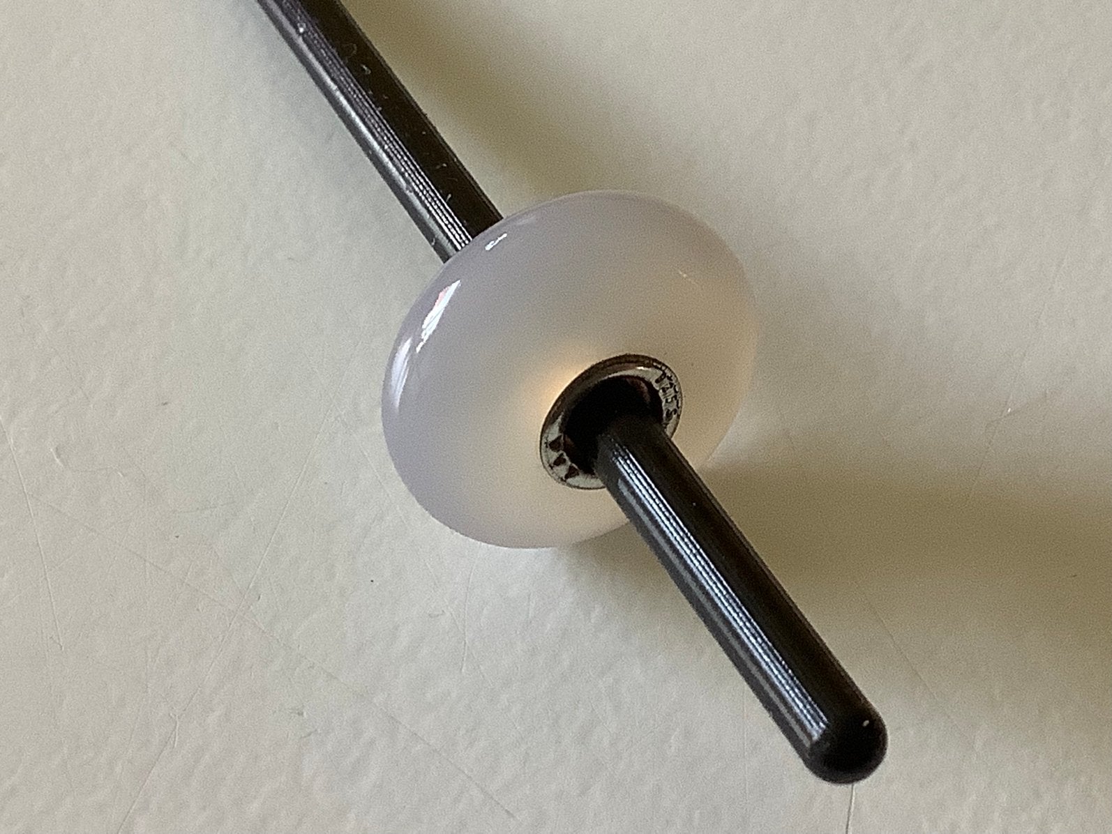 Trollbeads agaat, nieuwstaat. Heel zacht roze., Ophalen of Verzenden, Zo goed als nieuw, Trollbeads