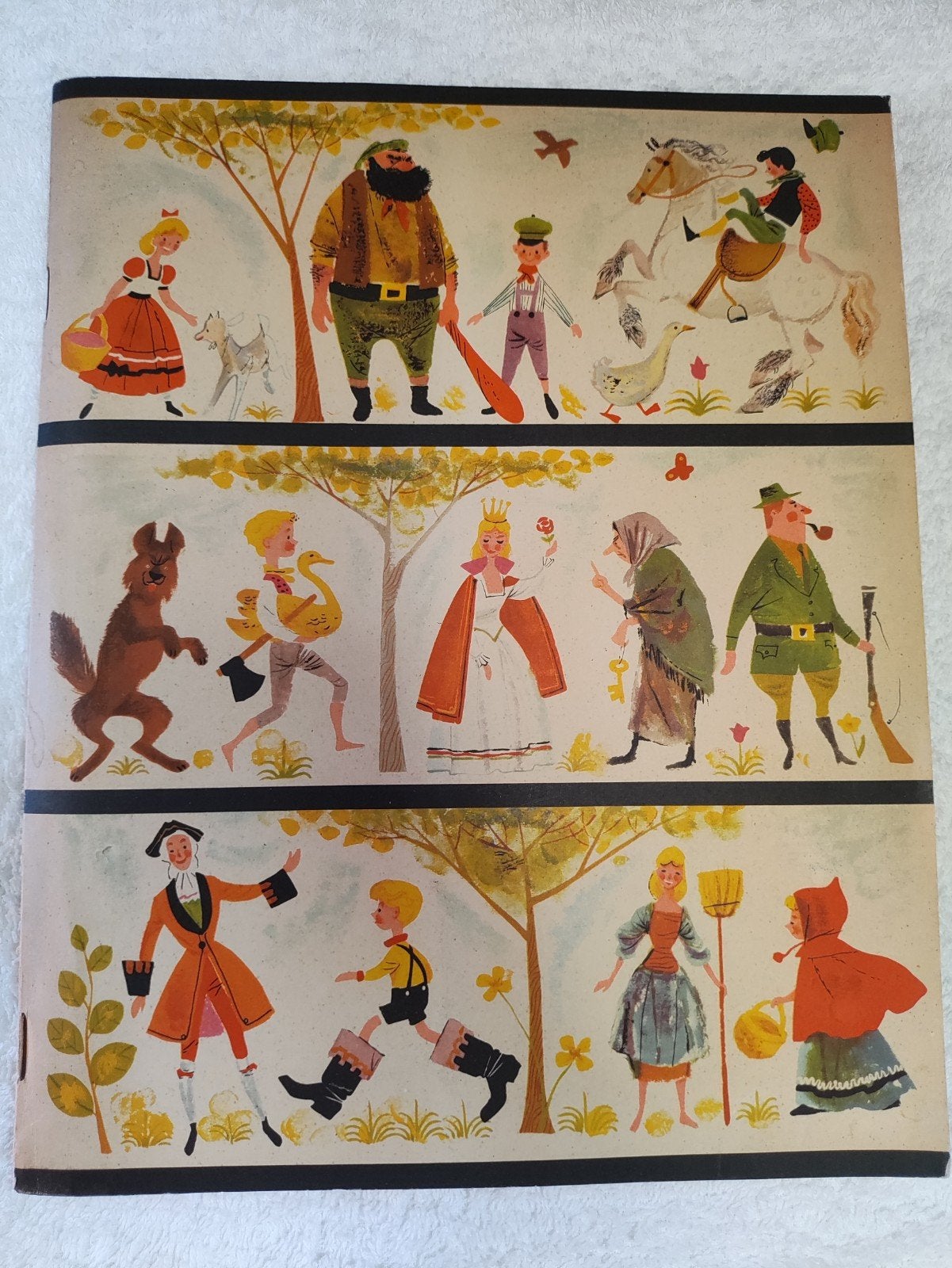 10 prachtige oude sprookjesboekjes in map, Radion 1959, Boeken, Verzenden, Zo goed als nieuw