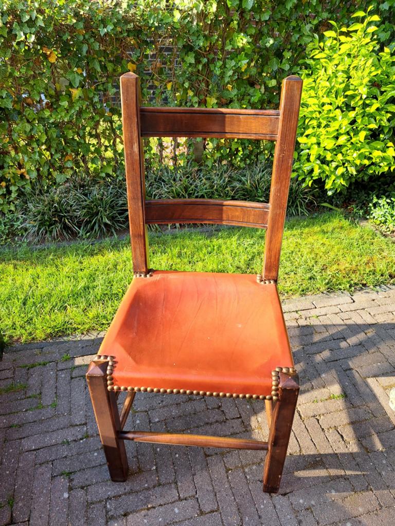 Antieke/Vintage Kasteelstoel - Rustiek/Brutalist, Antiek en Kunst, Antiek | Meubels | Stoelen en Banken, Ophalen