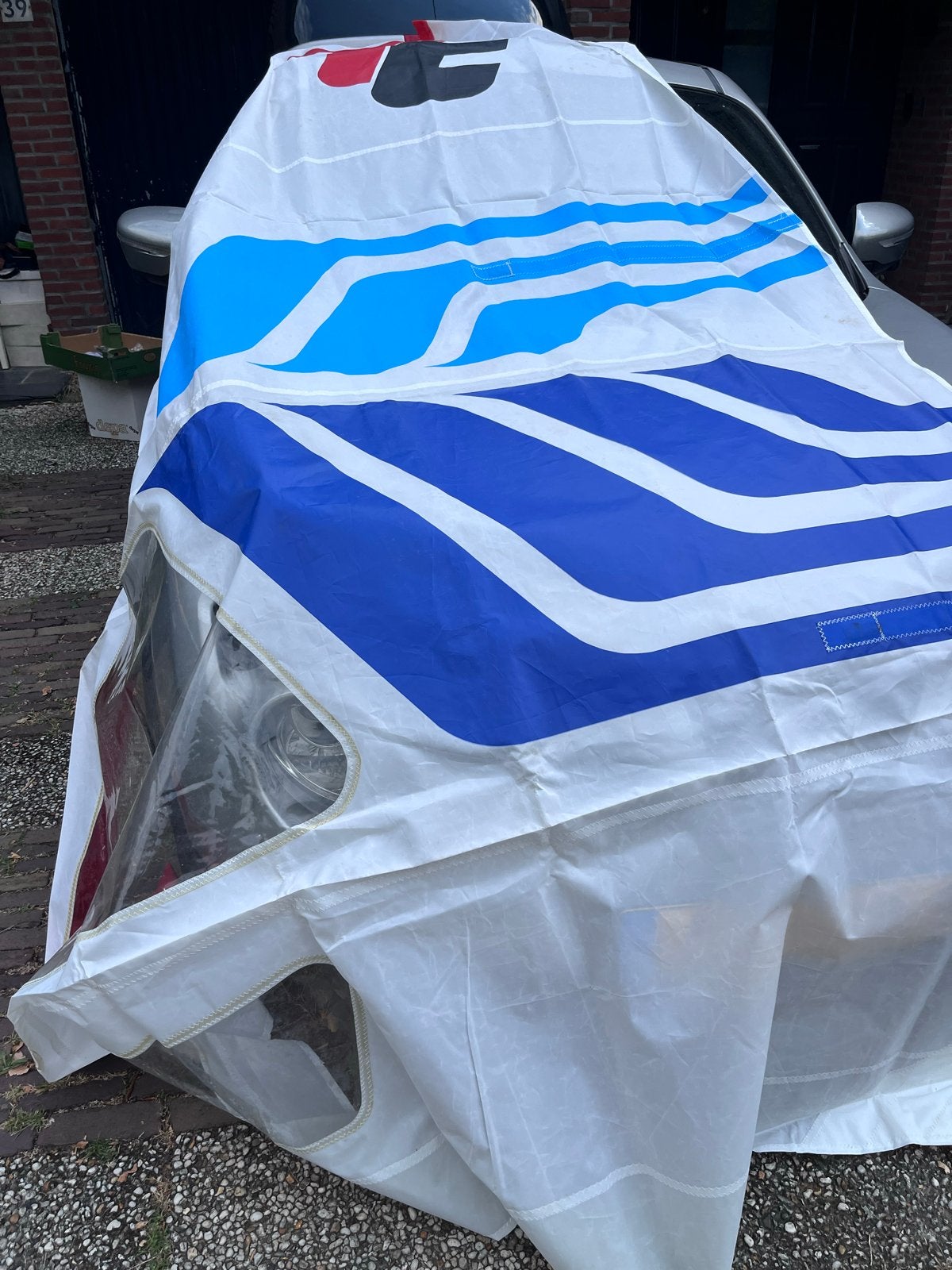 Ten Cate Windsurfzeil - ExtraGroot surfzeil Collectors Item, Overige merken, 6.5 m² tot 8 m², Ophalen of Verzenden, Zo goed als nieuw