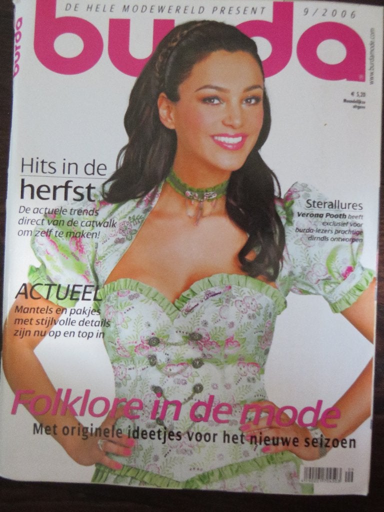 Burda september 2006 mode naaien patronen, Ophalen of Verzenden, Vrouw, Overige merken