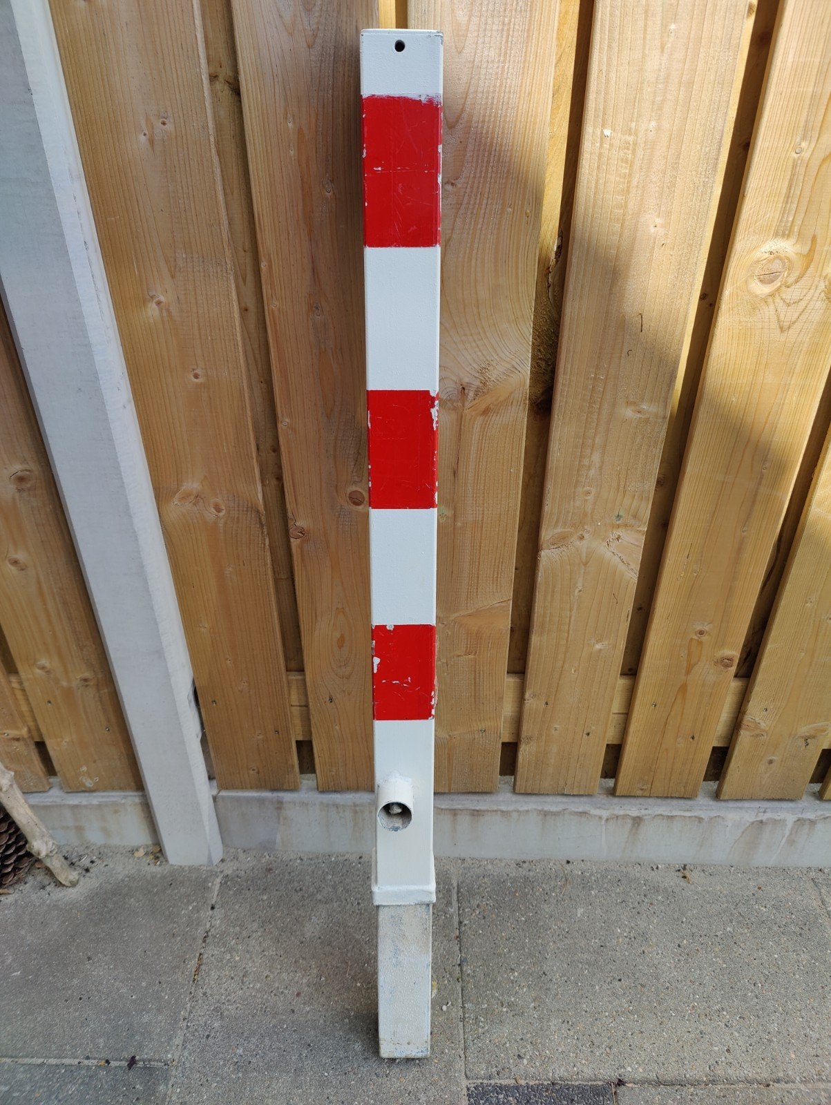 Parkeer paal. Zeer zwaar met voet., Tuin en Terras, Ophalen, Gebruikt, Minder dan 180 cm, Palen