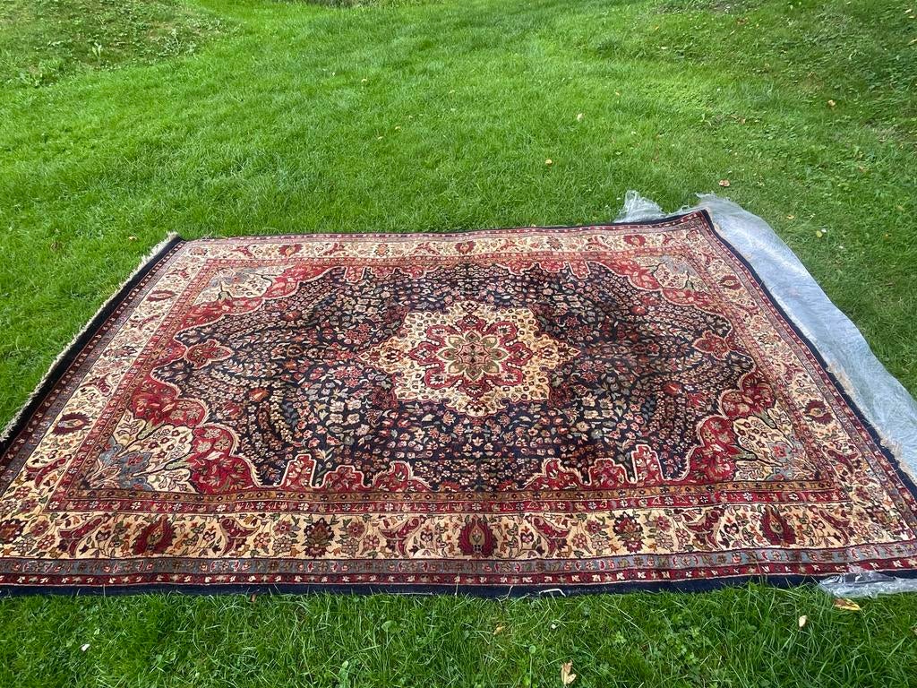 Perzisch tapijt, Huis en Inrichting, Stoffering | Tapijten en Kleden, Gebruikt, Blauw, 150 tot 200 cm, 200 cm of meer