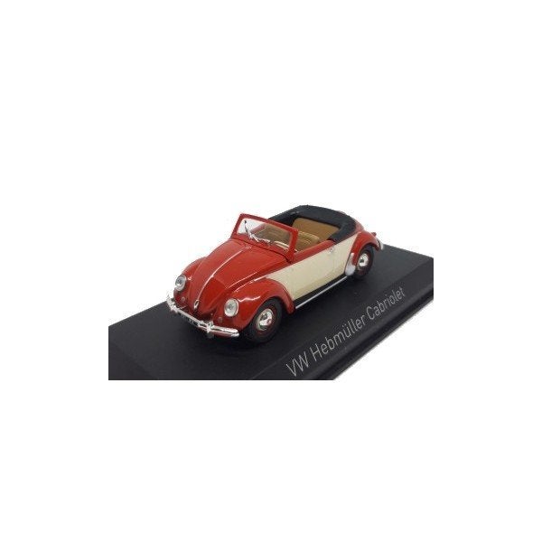 Volkswagen Hebmuller Kever 1949 Rood Schaal 1/43 Norev, Auto, Norev, Ophalen of Verzenden, Norev