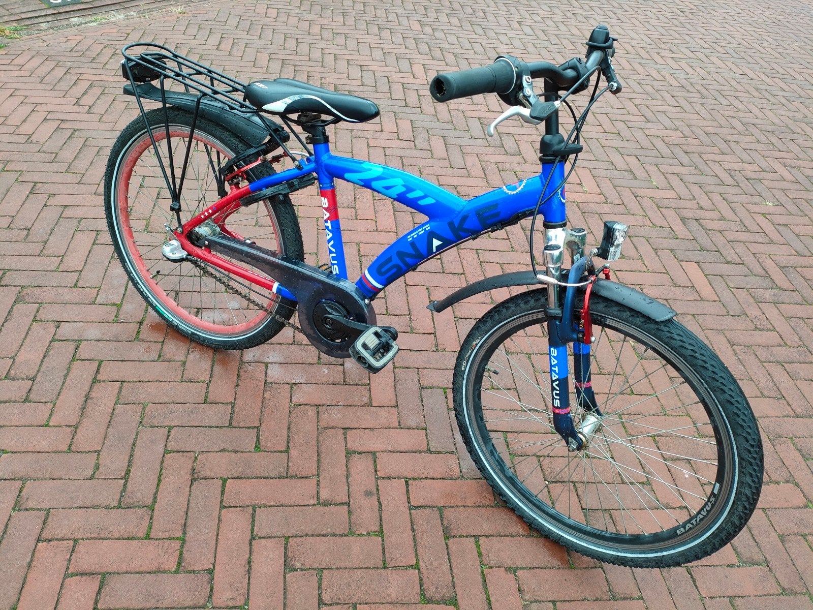 Batavus snake fiets 24 inch met 3 versnelling, Ophalen, Terugtraprem, 20 inch of meer, Batavus Snake fiets