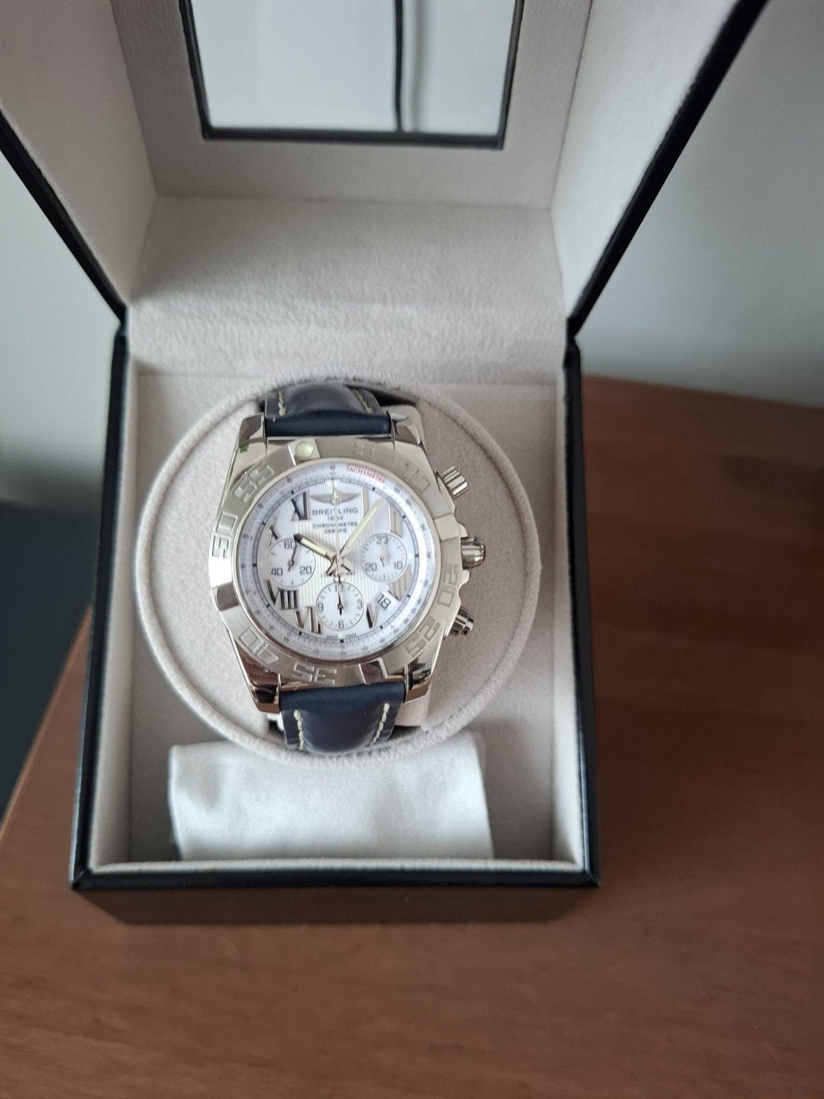 Breitling Chronomat Evolution, Ophalen, Leer, Staal, Breitling