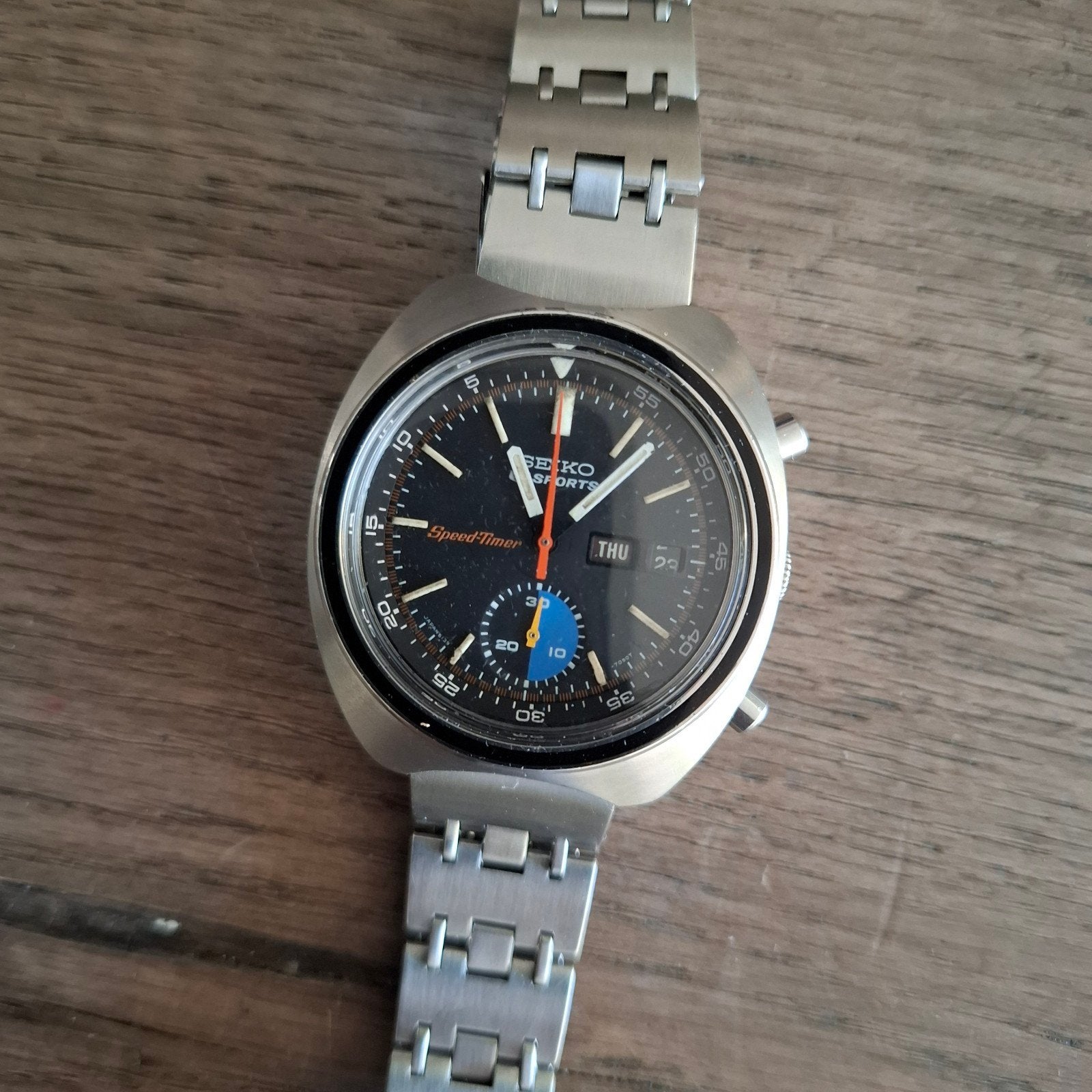 Seiko 6139, Sieraden, Tassen en Uiterlijk, Ophalen of Verzenden, Staal, Seiko, 1960 of later