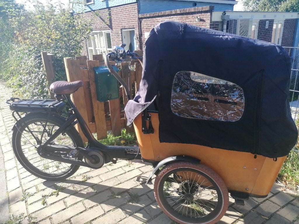 Vogue carry 3 elektrische bakfiets, Fietsen en Brommers, 4 kinderen of meer, Gebruikt, Elektrisch, Ophalen
