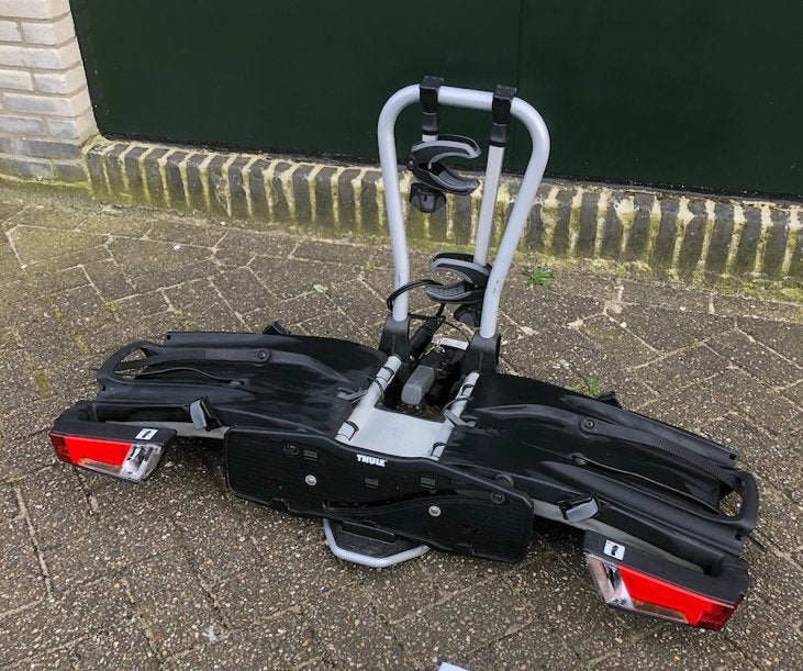 Thule easyfold inklapbaar kantelbaar e-bikes, Auto diversen, Fietsendragers, Ophalen of Verzenden, Zo goed als nieuw, Trekhaakdrager