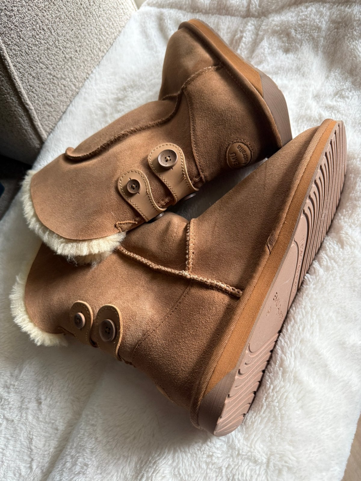 EMU schapenvacht boots, Ophalen, Bruin, Overige typen, Nieuw