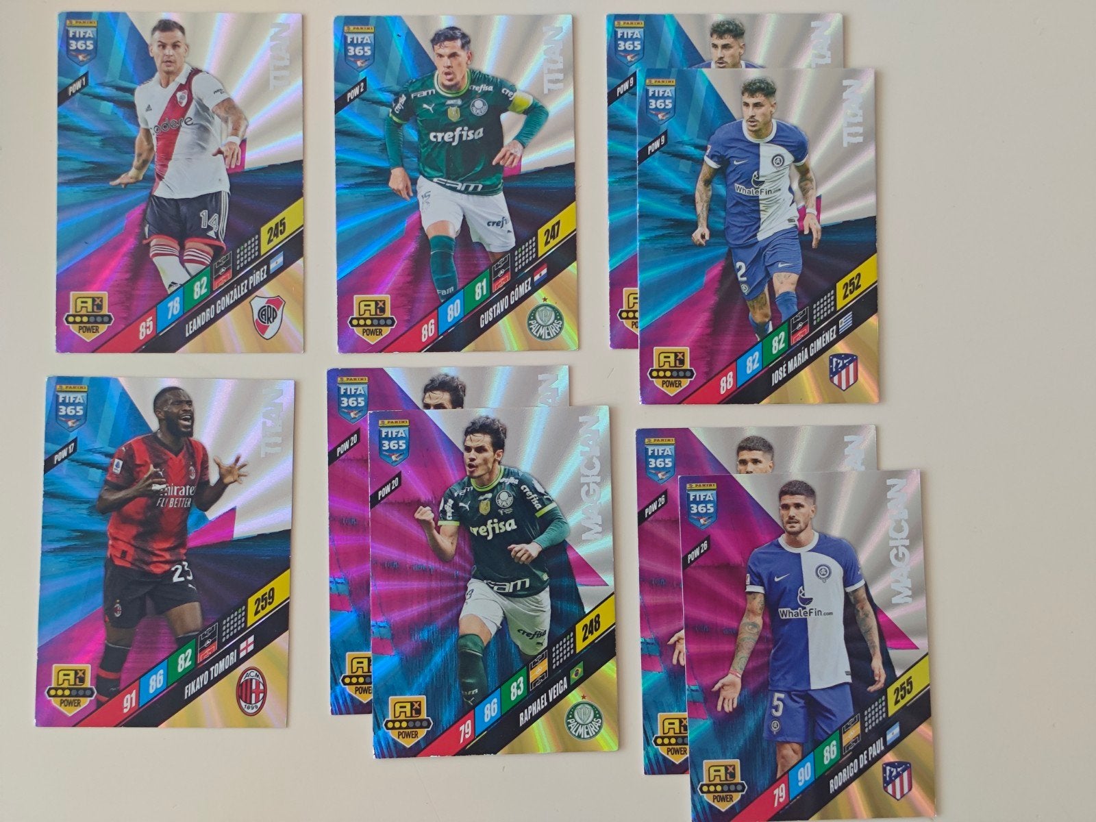 Fifa Panini Adrenalyn 365 2024 Power & Gold kaarten, Ophalen, Zo goed als nieuw, Buitenlandse clubs, Spelerskaart