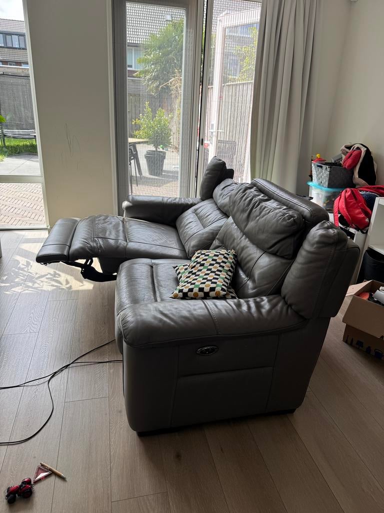 Lederen bankstel 2+3 zits (GRATIS AF TE HALEN ZSM!!), Ophalen, Gebruikt, Driepersoons, 200 tot 250 cm