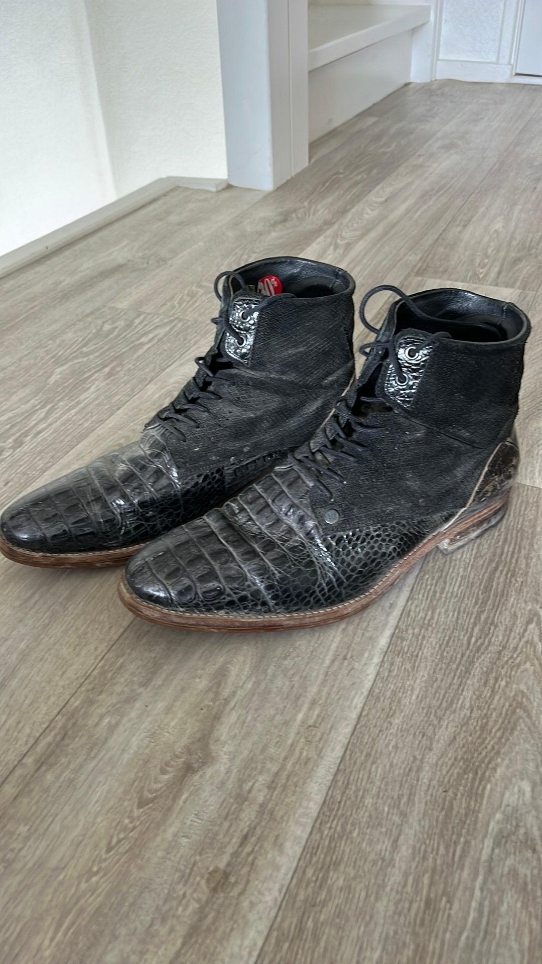 Rehab herenschoen zwart maat 44 | halfhoog, Ophalen of Verzenden, Zo goed als nieuw, Zwart