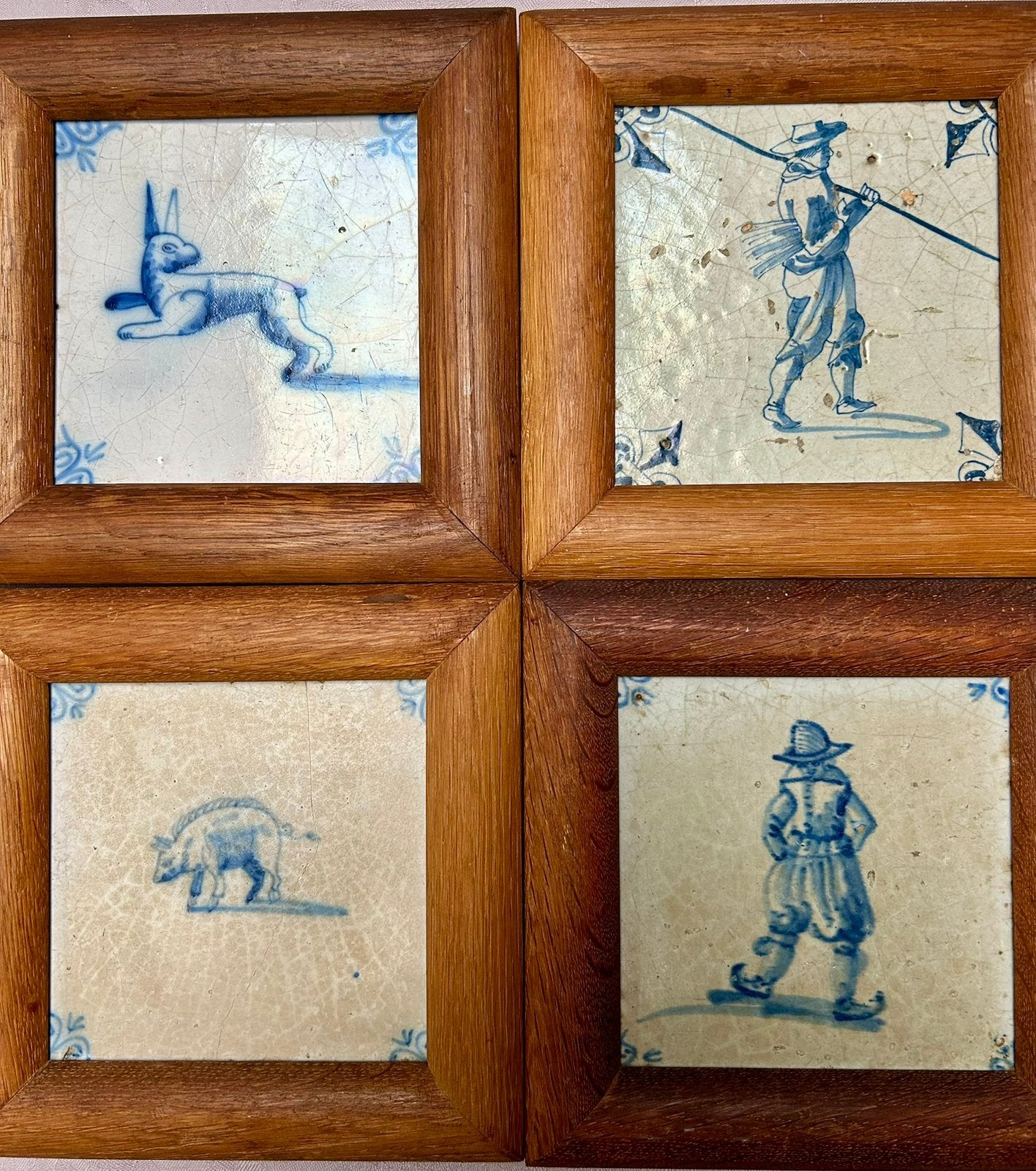 Antieke Delfts blauwe tegels, Antiek en Kunst, Ophalen of Verzenden