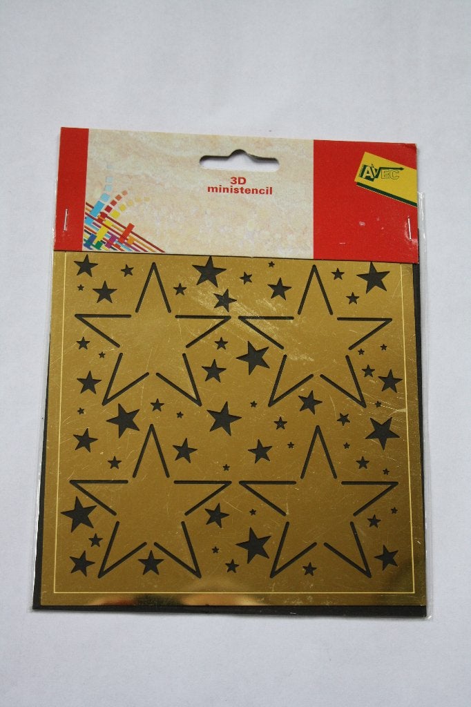 3D Mini embossingstencil Sterren/sterretjes 1005, Verzenden, Nieuw, Kerst, Pons of Mal