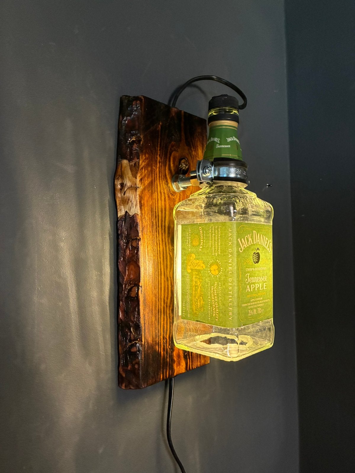 Jack Daniel’s  Wandlamp, Met schakelaar, Wandlamp, Glas, Meerkleurig